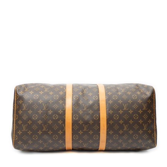 Louis Vuitton Keepall 55 en marrón Lienzo recubierto - Image 6