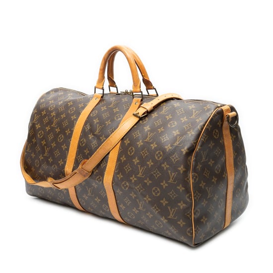 Louis Vuitton Keepall Bandouliere 55 en marrón Lienzo recubierto - Image 2