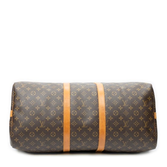 Louis Vuitton Keepall Bandouliere 55 en marrón Lienzo recubierto - Image 6