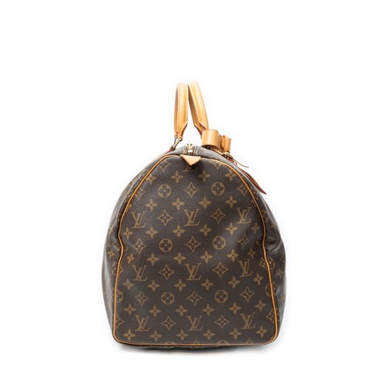 Louis Vuitton Keepall 55 en marrón Lienzo recubierto - Image 4