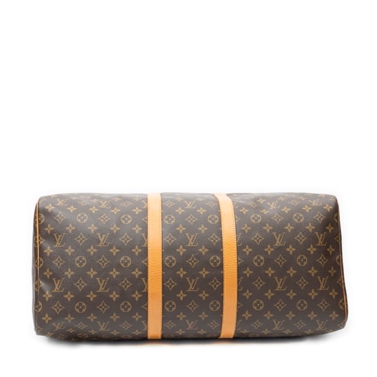 Louis Vuitton Keepall 55 en marrón Lienzo recubierto - Image 6
