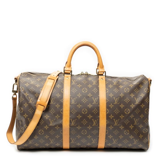 Louis Vuitton Keepall Bandouliere 50 en marrón Lienzo recubierto - Image 1