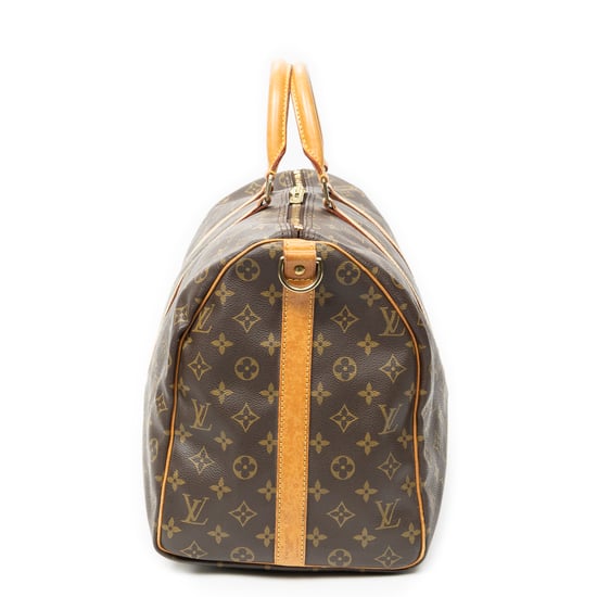 Louis Vuitton Keepall Bandouliere 50 en marrón Lienzo recubierto - Image 4