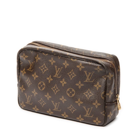 Louis Vuitton Toiletry Pouch PM en marrón Lienzo recubierto - Image 2