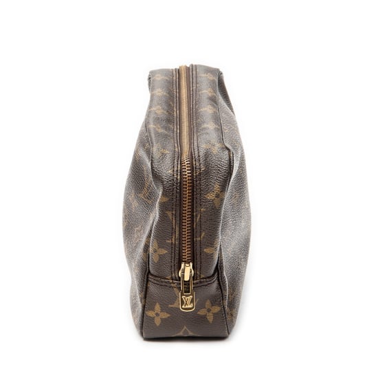 Louis Vuitton Toiletry Pouch PM en marrón Lienzo recubierto - Image 3