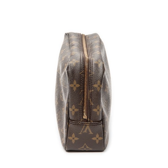 Louis Vuitton Toiletry Pouch PM en marrón Lienzo recubierto - Image 4