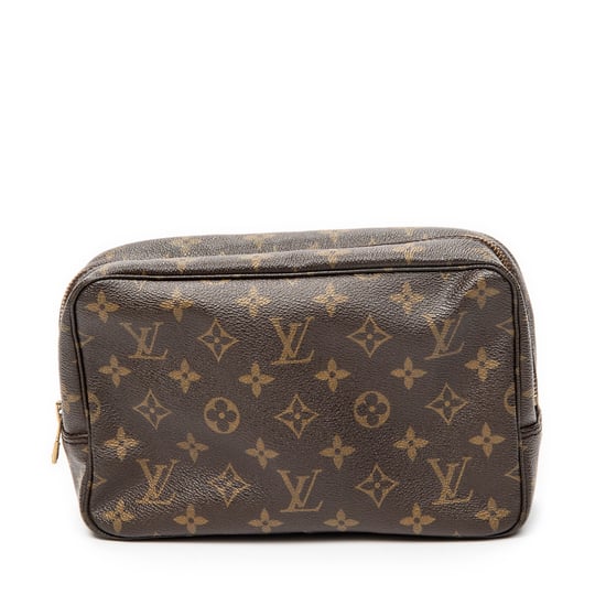 Louis Vuitton Toiletry Pouch PM en marrón Lienzo recubierto - Image 5