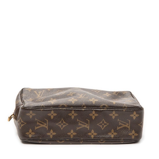 Louis Vuitton Toiletry Pouch PM en marrón Lienzo recubierto - Image 6
