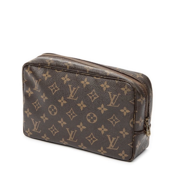 Louis Vuitton Toiletry Pouch PM en marrón Lienzo recubierto - Image 2