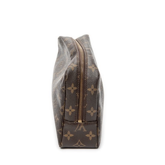 Louis Vuitton Toiletry Pouch PM en marrón Lienzo recubierto - Image 4