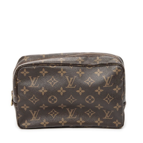 Louis Vuitton Toiletry Pouch PM en marrón Lienzo recubierto - Image 5