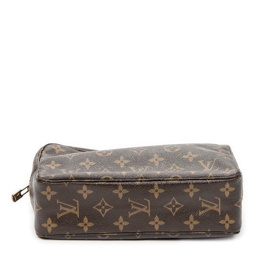 Louis Vuitton Toiletry Pouch PM en marrón Lienzo recubierto - Image 6
