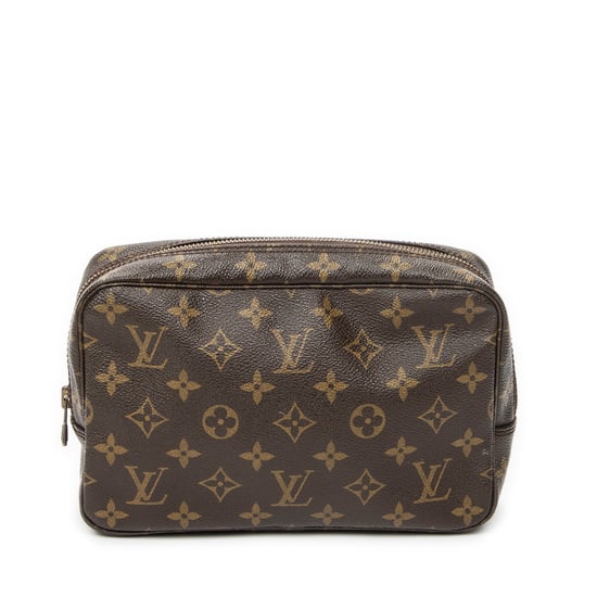Louis Vuitton Toiletry Pouch PM en marrón Lienzo recubierto - Image 1