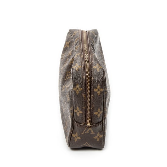 Louis Vuitton Toiletry Pouch PM en marrón Lienzo recubierto - Image 3