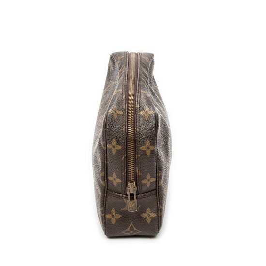 Louis Vuitton Toiletry Pouch PM en marrón Lienzo recubierto - Image 4