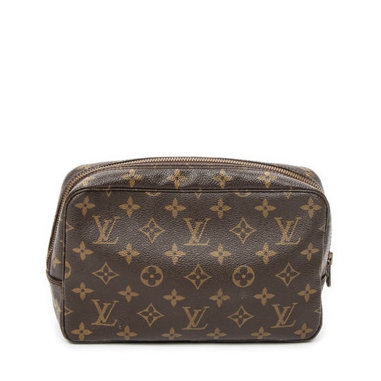 Louis Vuitton Toiletry Pouch PM en marrón Lienzo recubierto - Image 5