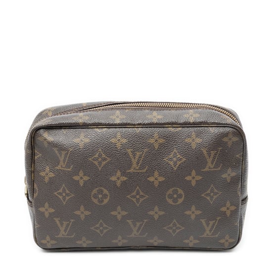 Louis Vuitton Toiletry Pouch PM en marrón Lienzo recubierto - Image 1