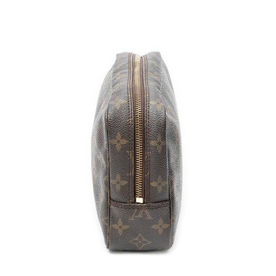 Louis Vuitton Toiletry Pouch PM en marrón Lienzo recubierto - Image 3