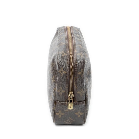Louis Vuitton Toiletry Pouch PM en marrón Lienzo recubierto - Image 4
