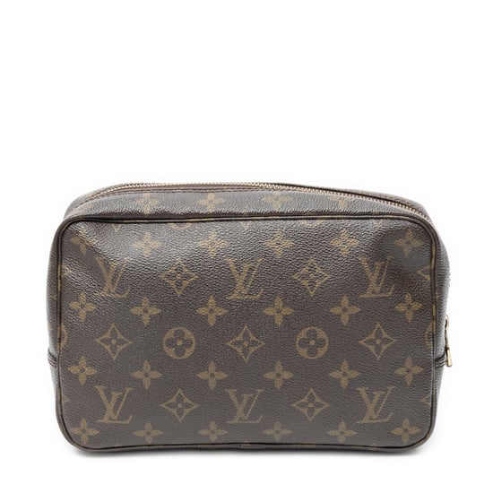 Louis Vuitton Toiletry Pouch PM en marrón Lienzo recubierto - Image 5