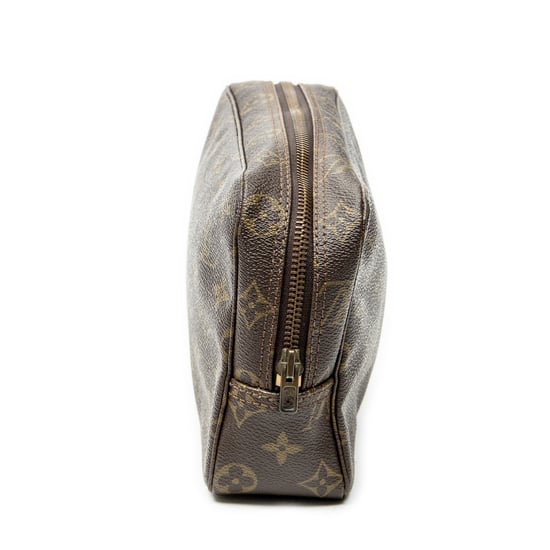 Louis Vuitton Toiletry Pouch PM en marrón Lienzo recubierto - Image 3