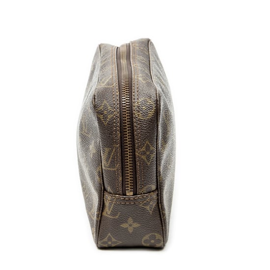 Louis Vuitton Toiletry Pouch PM en marrón Lienzo recubierto - Image 4