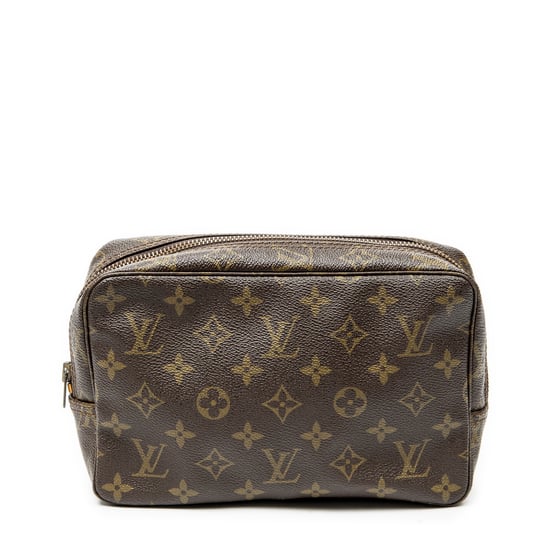 Louis Vuitton Toiletry Pouch PM en marrón Lienzo recubierto - Image 5