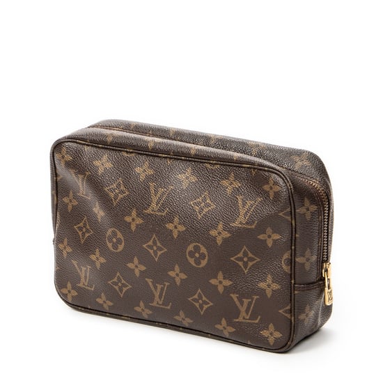 Louis Vuitton Toiletry Pouch PM en marrón Lienzo recubierto - Image 2