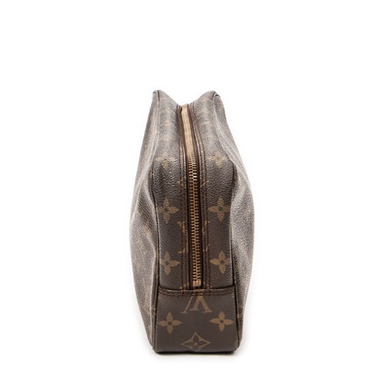 Louis Vuitton Toiletry Pouch PM en marrón Lienzo recubierto - Image 4