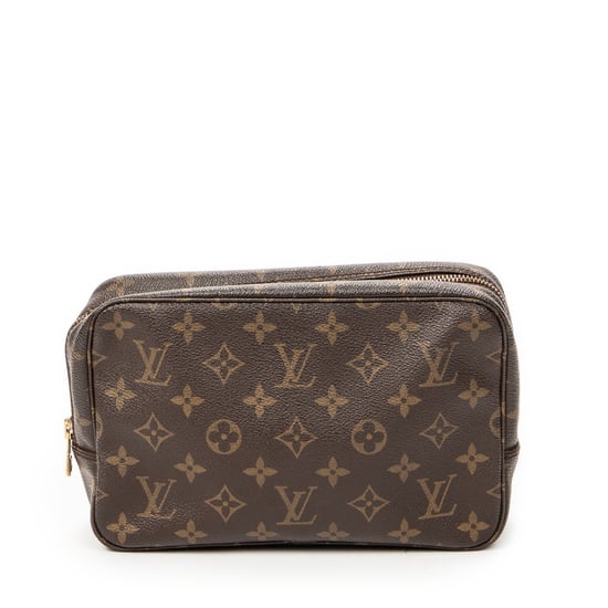 Louis Vuitton Toiletry Pouch PM en marrón Lienzo recubierto - Image 5