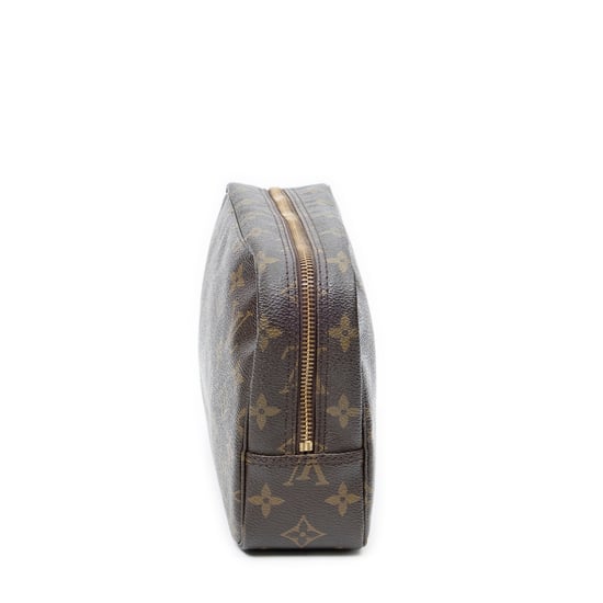 Louis Vuitton Toiletry Pouch PM en marrón Lienzo recubierto - Image 3