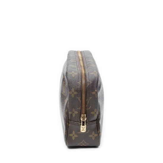 Louis Vuitton Toiletry Pouch PM en marrón Lienzo recubierto - Image 4