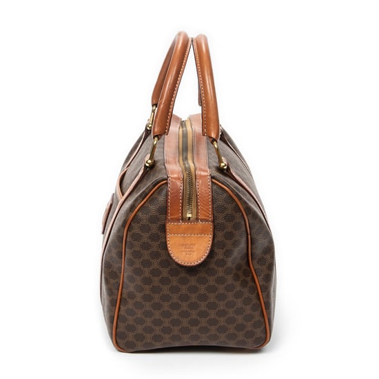 Celine Vintage Small Boston en marrón Lienzo recubierto - Image 3