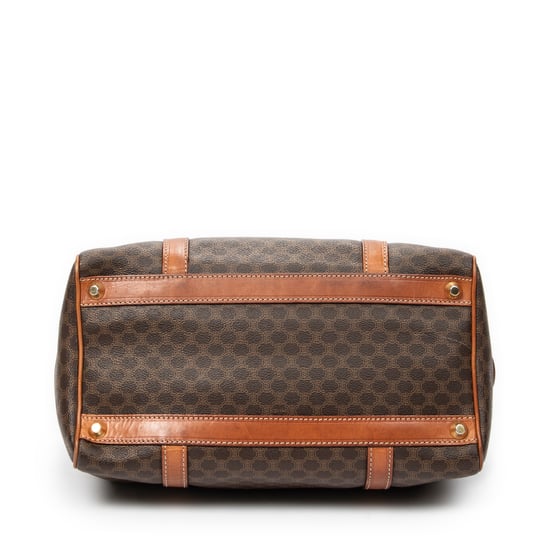 Celine Vintage Small Boston en marrón Lienzo recubierto - Image 6