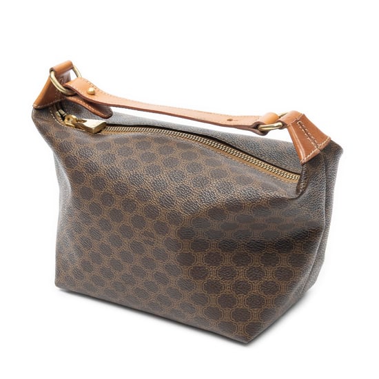 Celine Vintage Mini Handbag en marrón Lienzo recubierto - Image 2