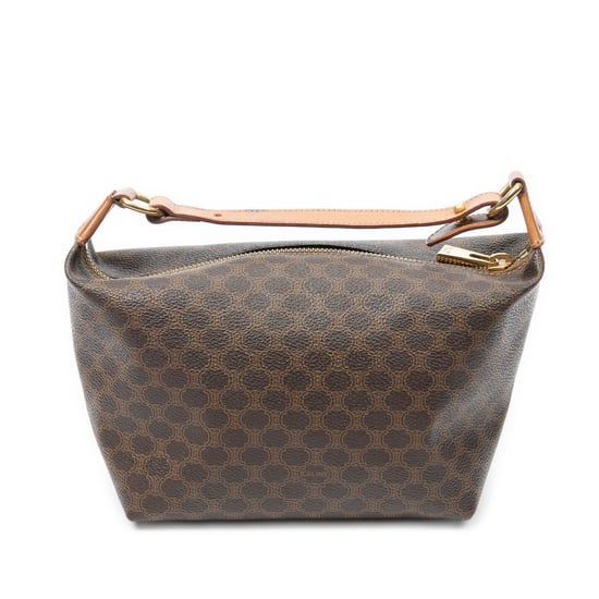 Celine Vintage Mini Handbag en marrón Lienzo recubierto - Image 5