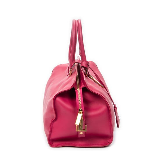 Yves Saint Laurent Medium Classic Y Cabas en rosa Cuero de ternero - Image 4