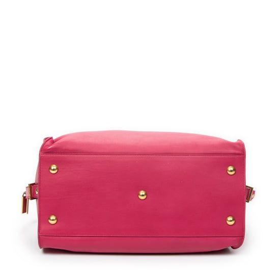 Yves Saint Laurent Medium Classic Y Cabas en rosa Cuero de ternero - Image 6