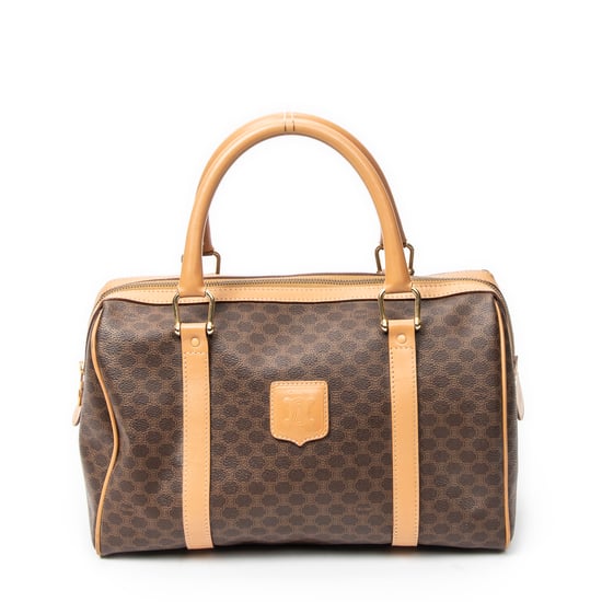 Celine Vintage Small Boston en marrón Lienzo recubierto - Image 1