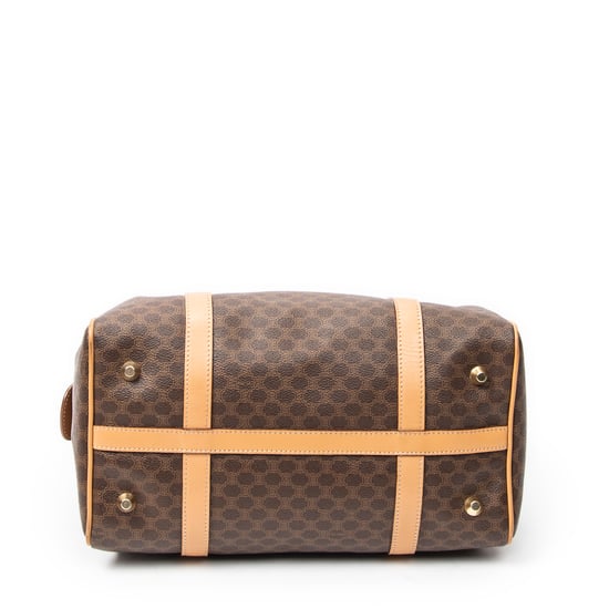 Celine Vintage Small Boston en marrón Lienzo recubierto - Image 6