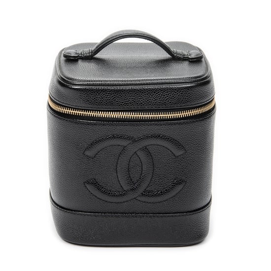 Chanel Timeless Tall Vanity Case en negro Cuero de ternero - Image 1
