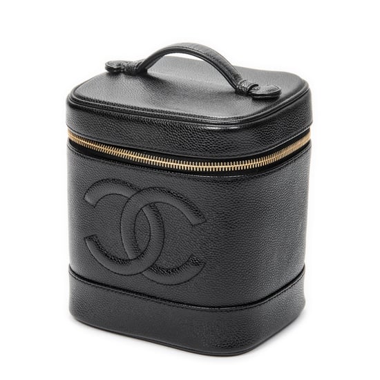 Chanel Timeless Tall Vanity Case en negro Cuero de ternero - Image 2