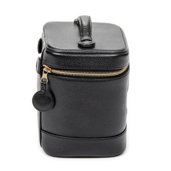 Chanel Timeless Tall Vanity Case en negro Cuero de ternero - Image 4