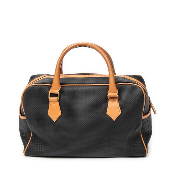Yves Saint Laurent Vintage Boston en negro Lienzo recubierto - Image 5