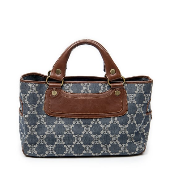 Celine Boogie Bag  en  Blue Lienzo - Image 5