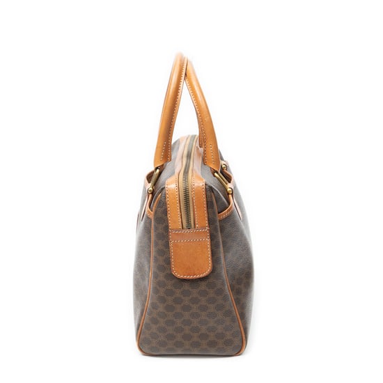 Celine Vintage Small Slip Pocket Boston  en  marrón Lienzo recubierto - Image 3