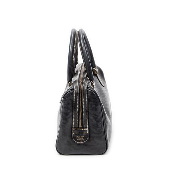 Celine Small Vintage Boston en negro Cuero de ternero - Image 3