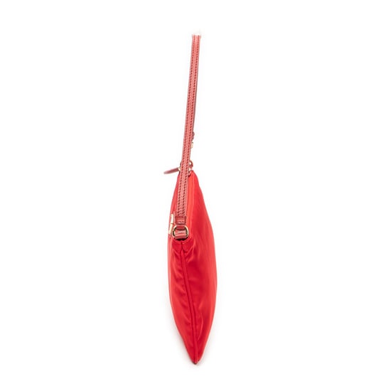 Prada Flat Zip Clutch en Red Lienzo - Image 3