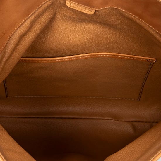 Celine Flap Clutch en marrón Lienzo recubierto - Image 4