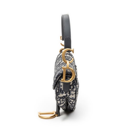 Dior Mini Saddle Bag  en  Marina Lienzo - Image 3